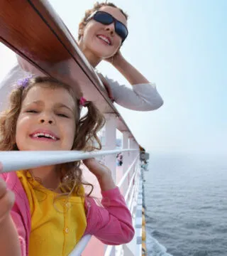 Mother and daughter on cruise ship - Cadillac Travel