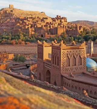 Atlas Mountains with desert in the background - Cadillac Travel, Detroit, MI
