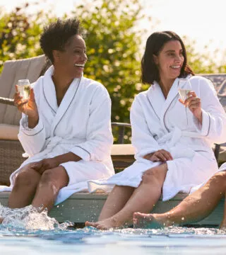 Group enjoying spa - Cadillac Travel